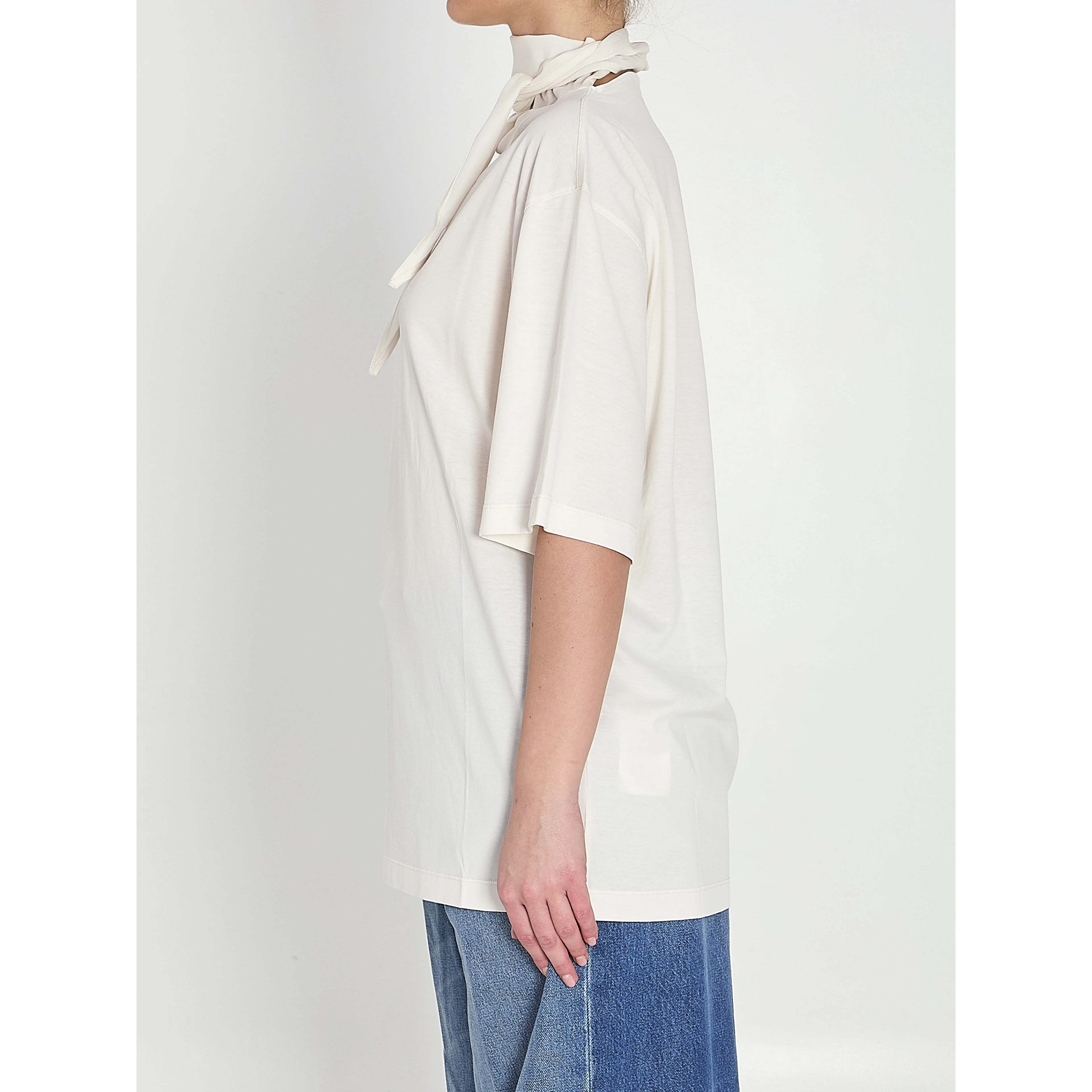 T-shirt with scarf