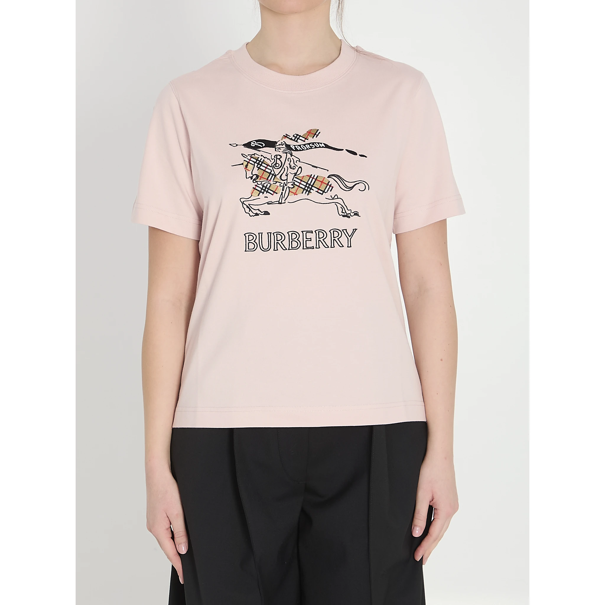 Check cotton t-shirt