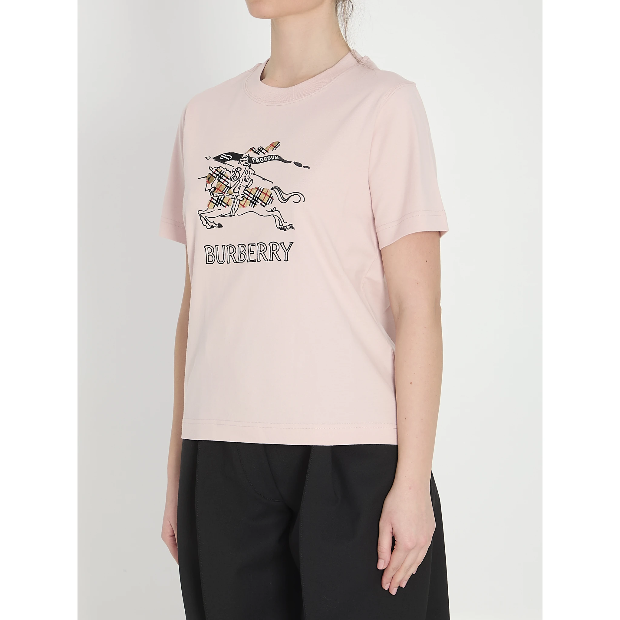 Check cotton t-shirt