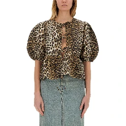 BLOUSE WITH "ANIMALIER" PRINT