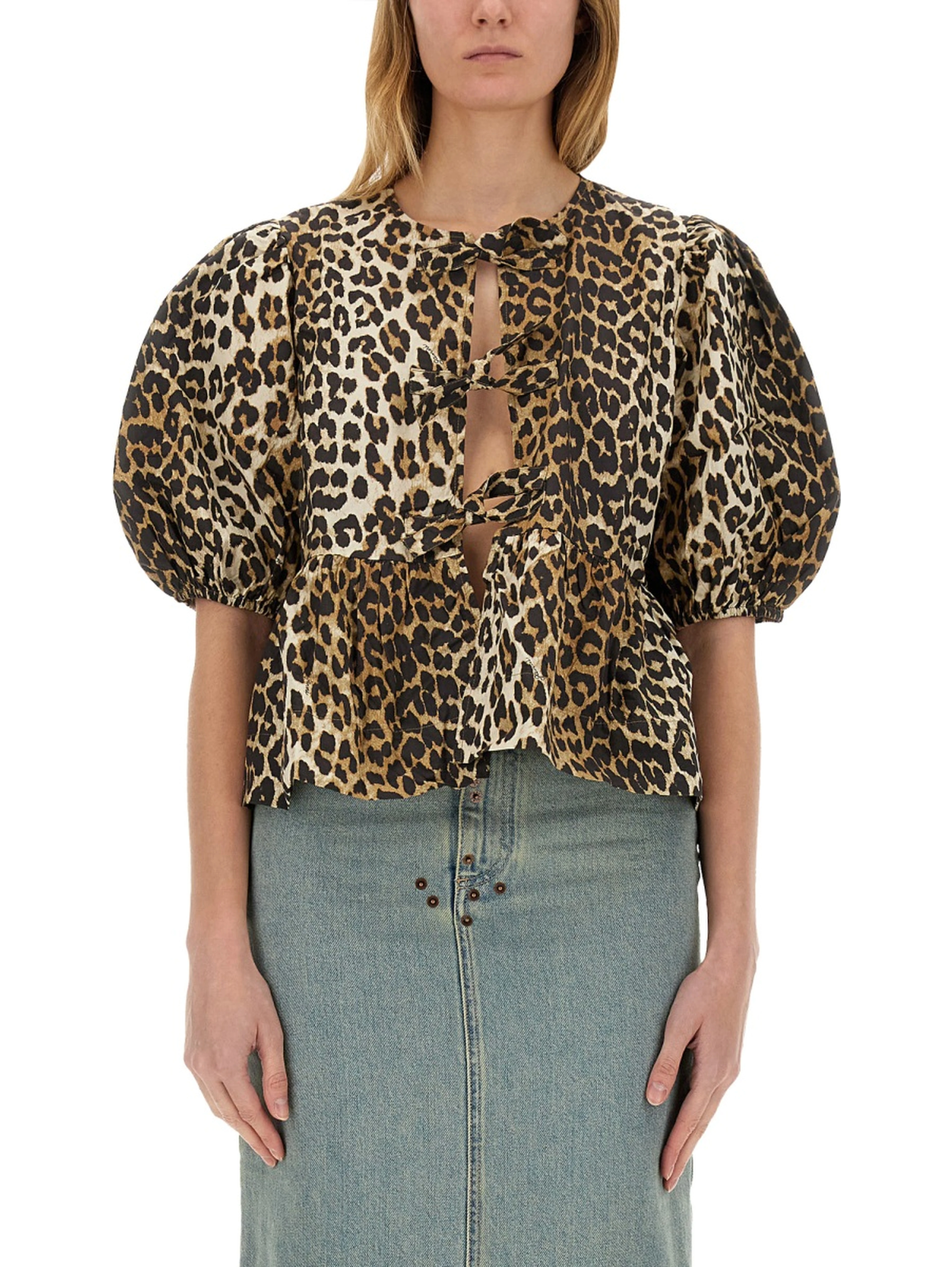 BLOUSE WITH "ANIMALIER" PRINT