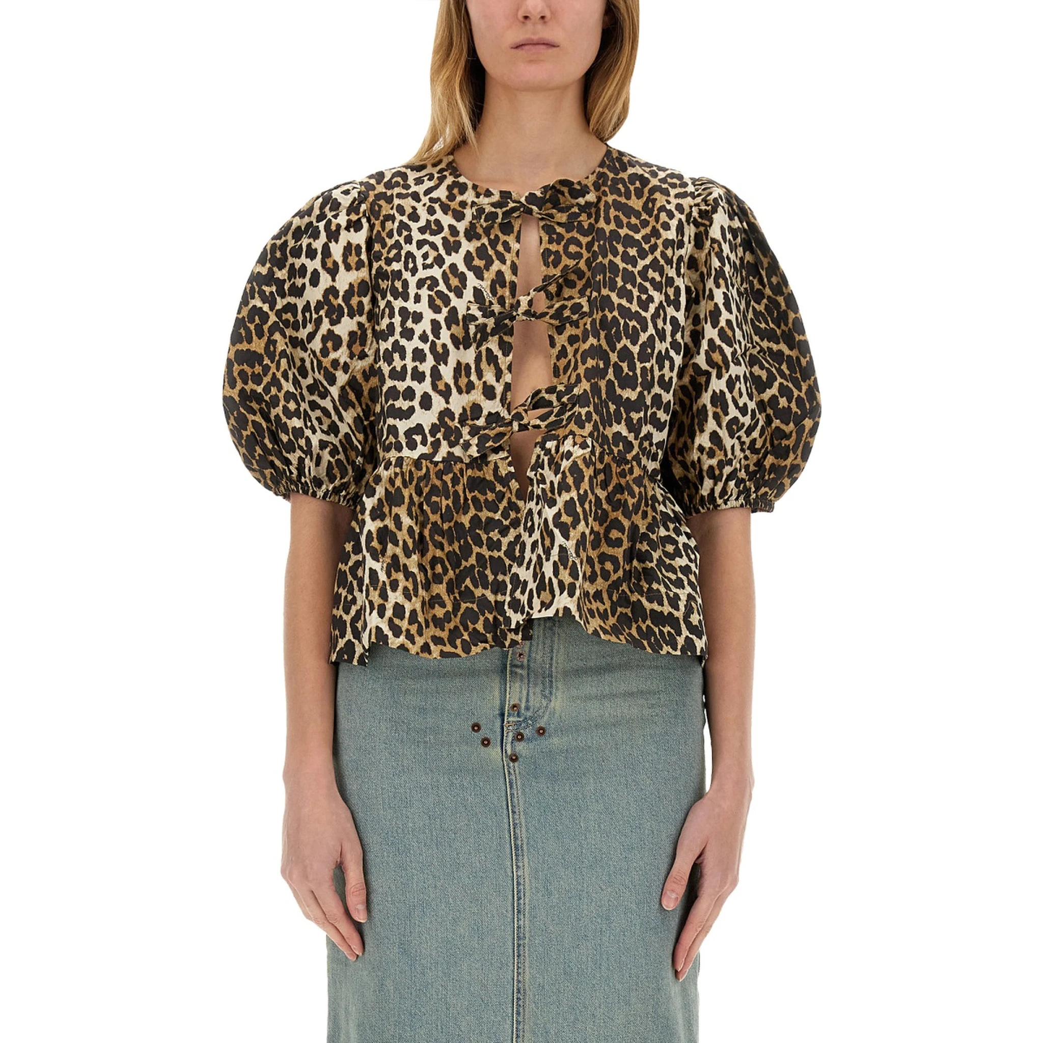 BLOUSE WITH "ANIMALIER" PRINT