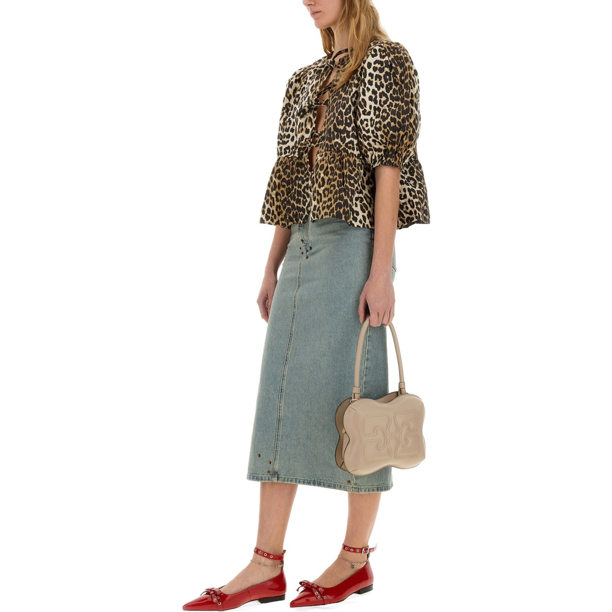 BLOUSE WITH "ANIMALIER" PRINT