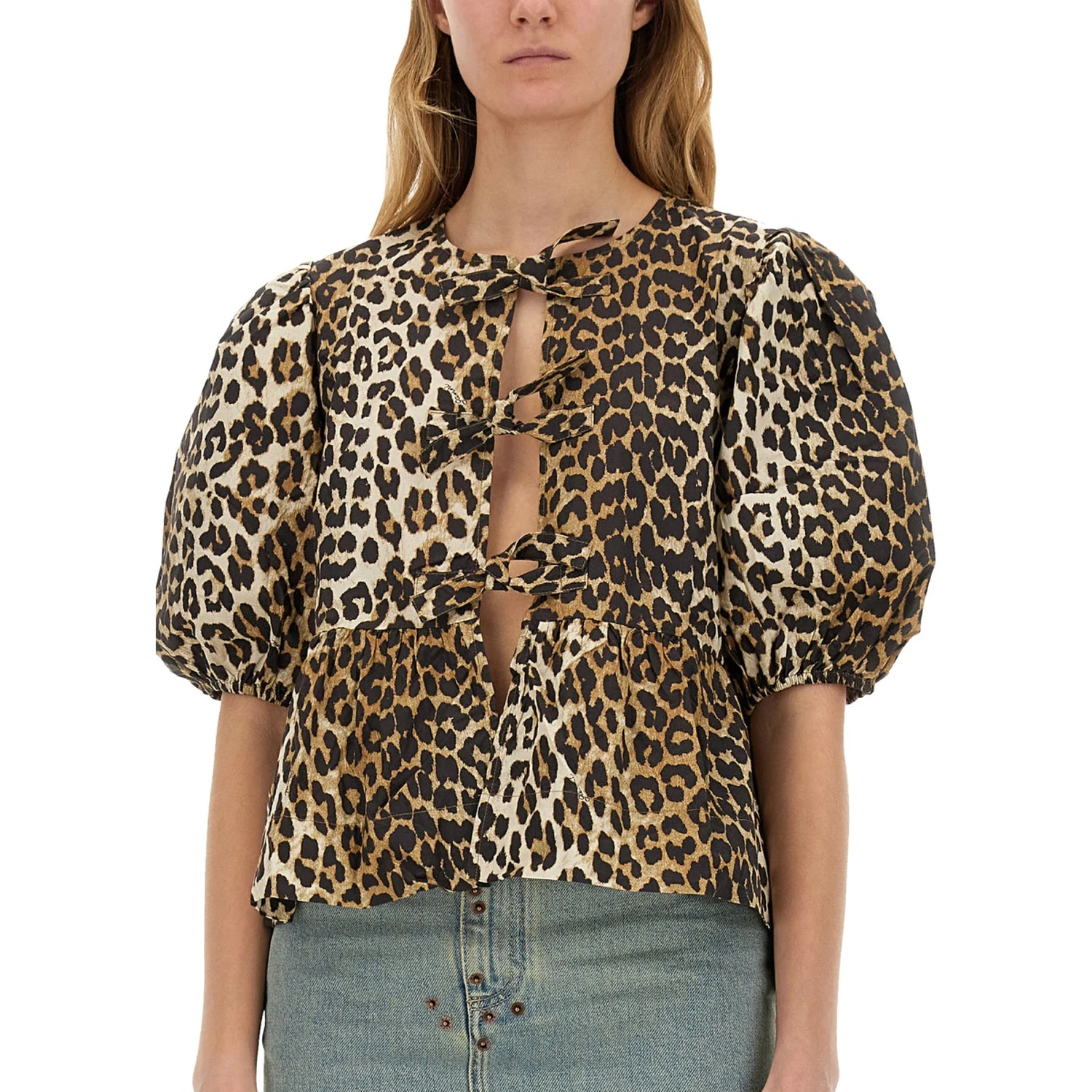 BLOUSE WITH "ANIMALIER" PRINT