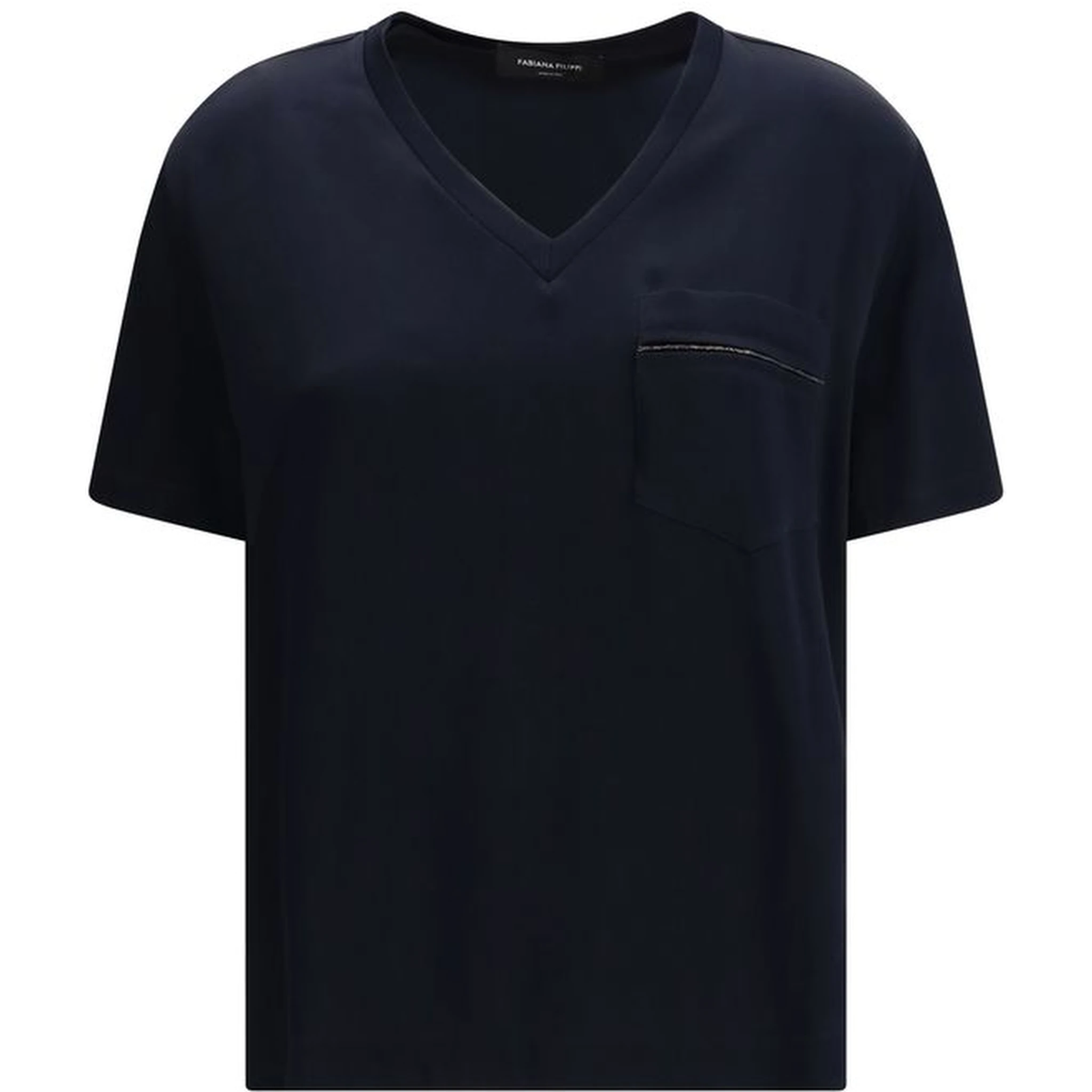 Blue Viscose T-Shirt