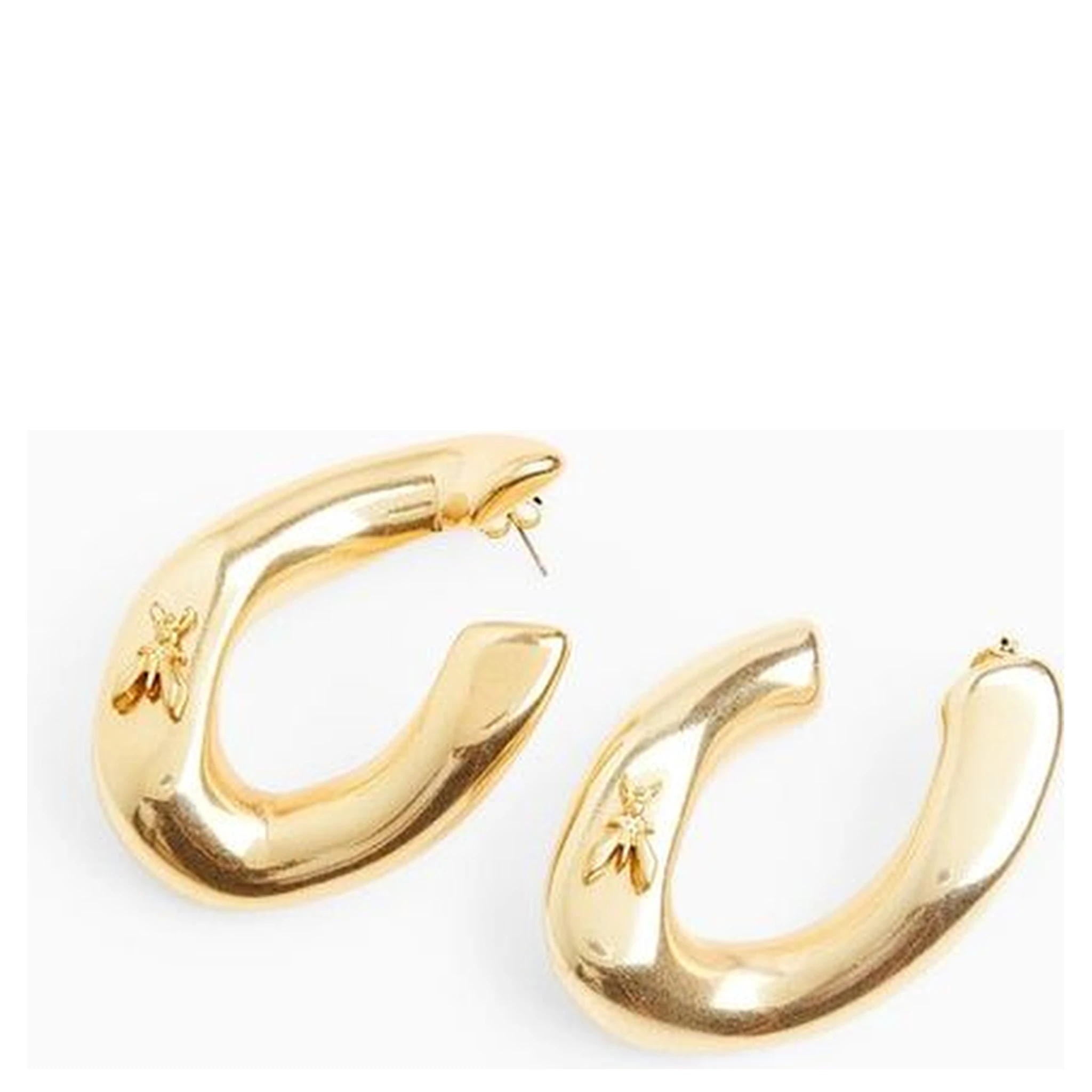 Gold Plastic Earrings