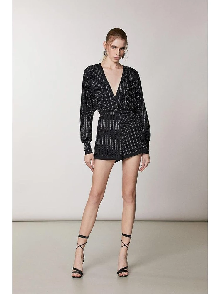 Black Polyester Jumpsuit