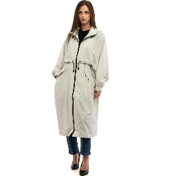 Gray Polyamide Rain Coat