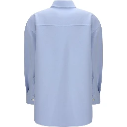 Light Blue Fleece Wool Shirt