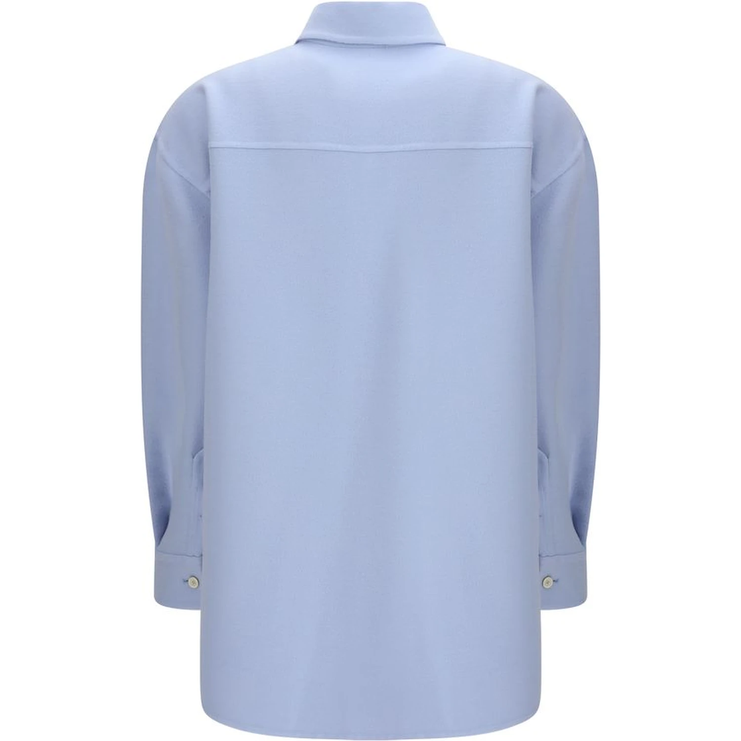 Light Blue Fleece Wool Shirt