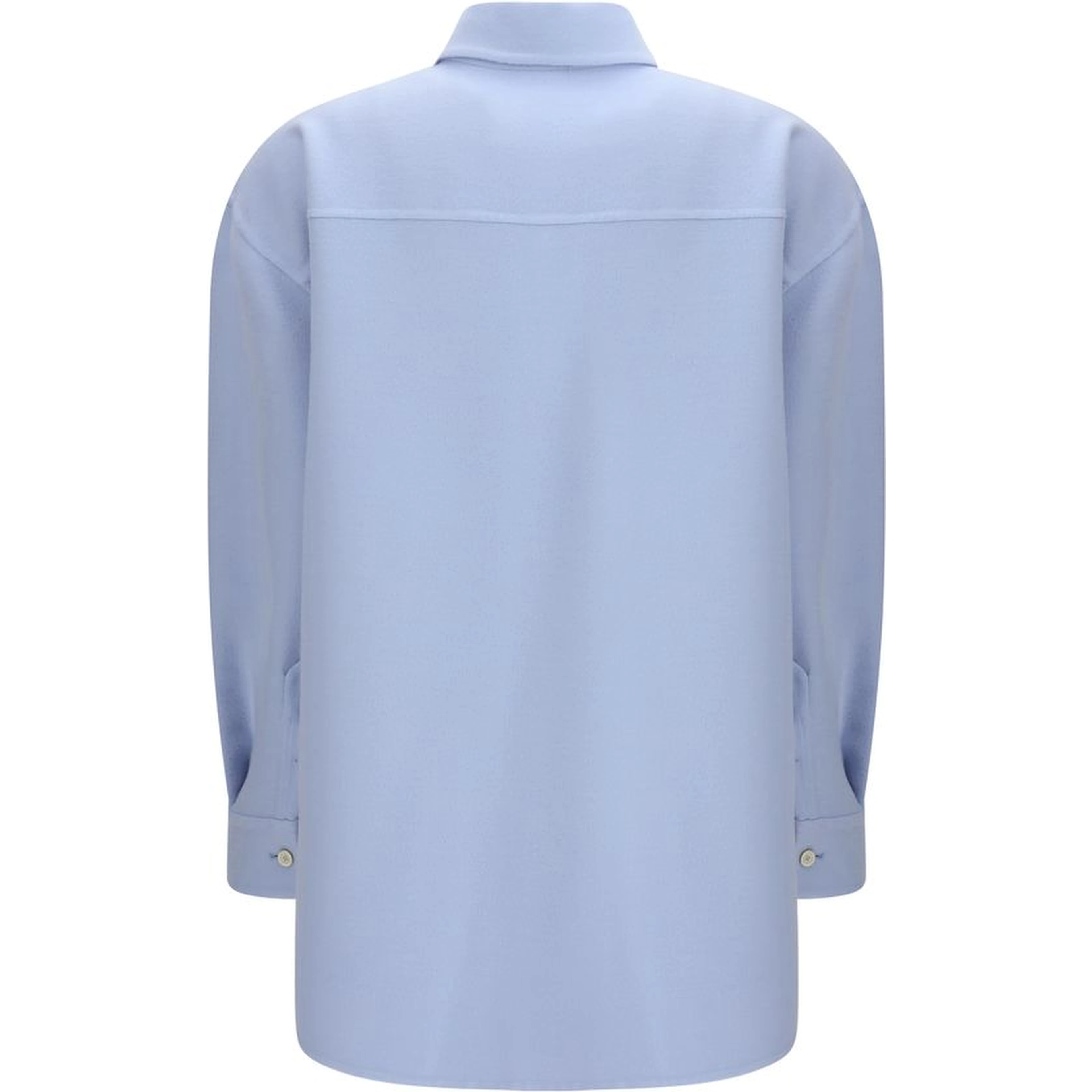 Light Blue Fleece Wool Shirt
