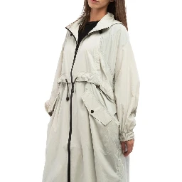Gray Polyamide Rain Coat