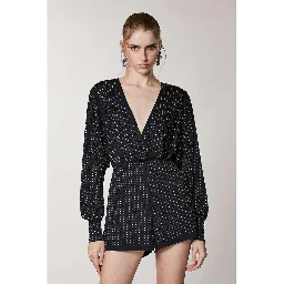 Black Polyester Jumpsuit