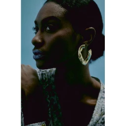 Gold Plastic Earrings