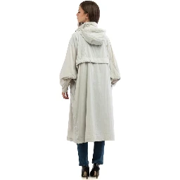 Gray Polyamide Rain Coat