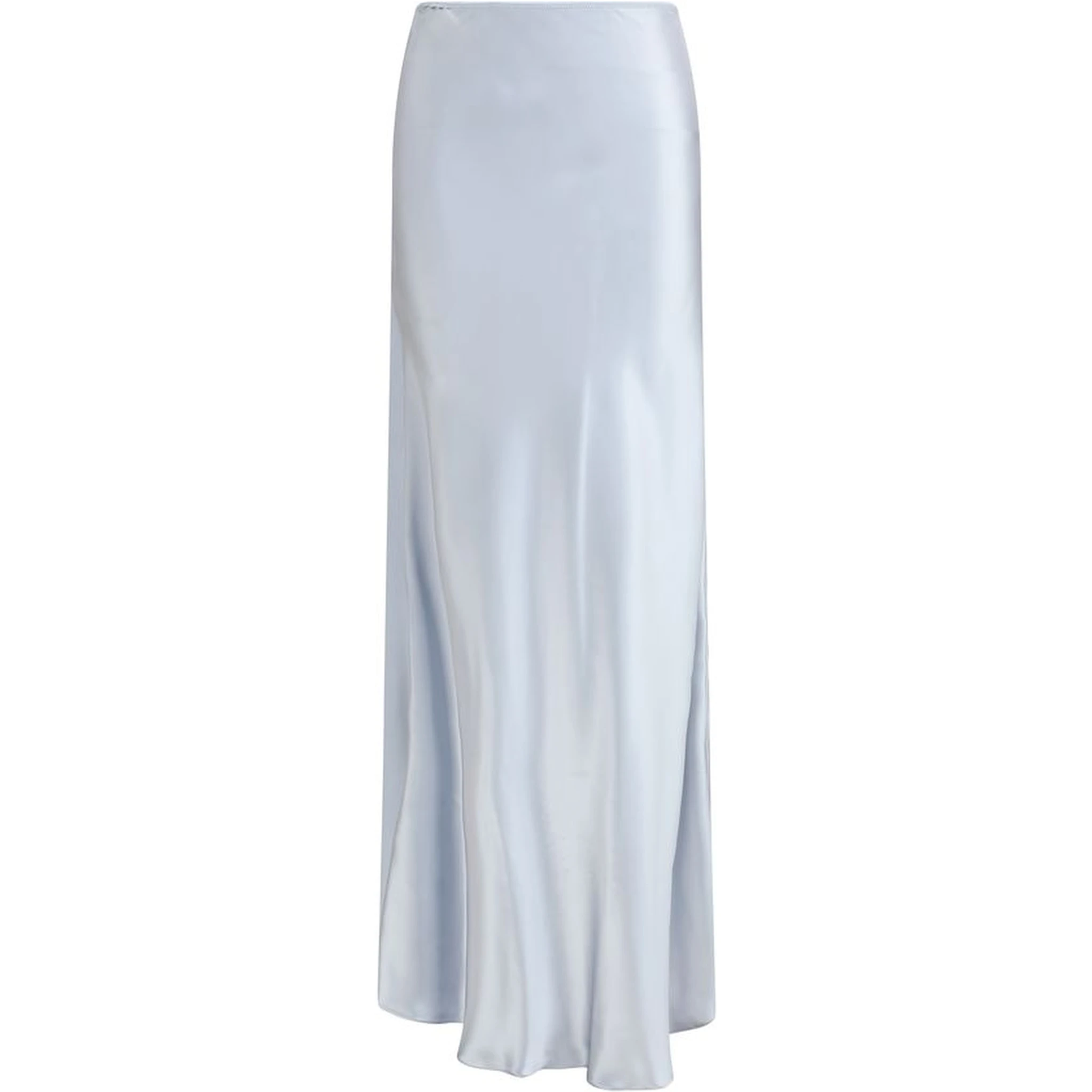 Light Blue Viscose Long Skirt