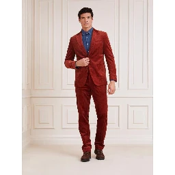 Brown Cotton Casual Pants