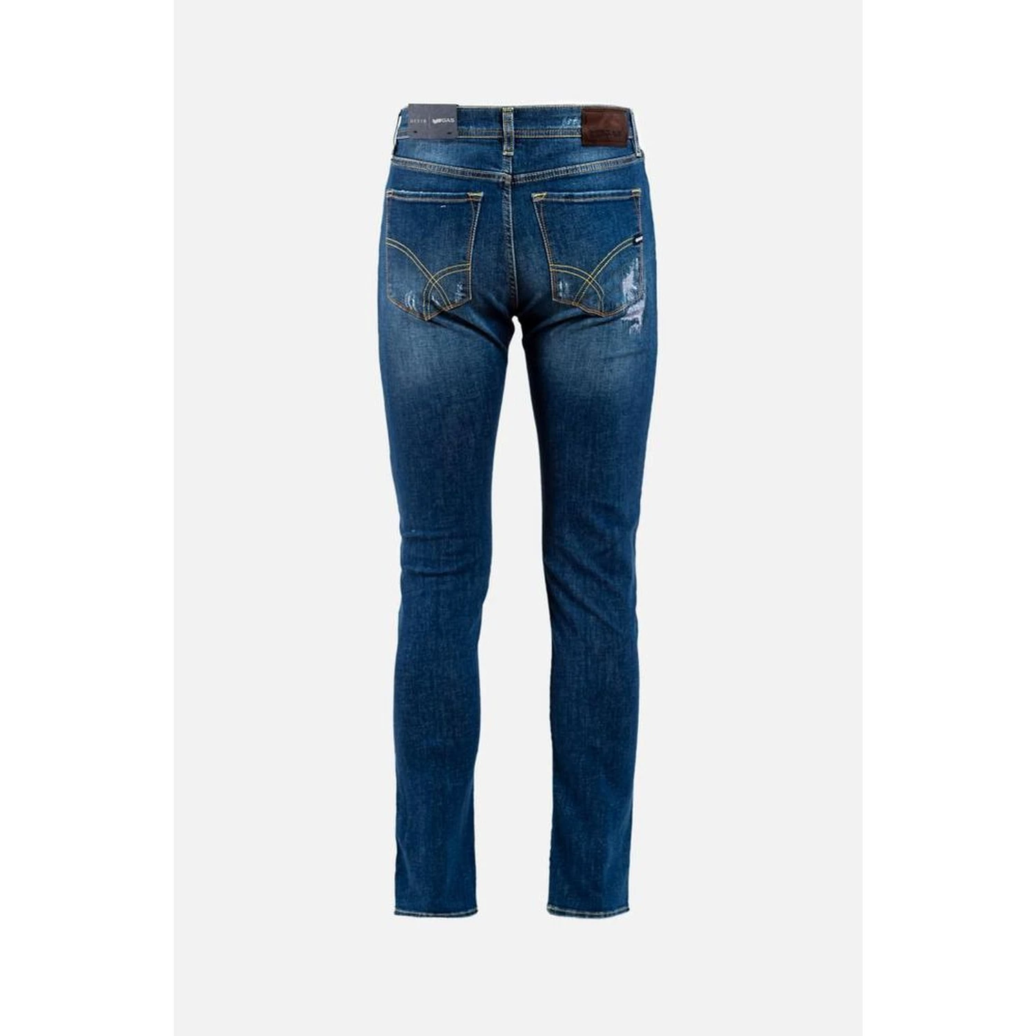 Blue Cotton Slim Fit Jeans