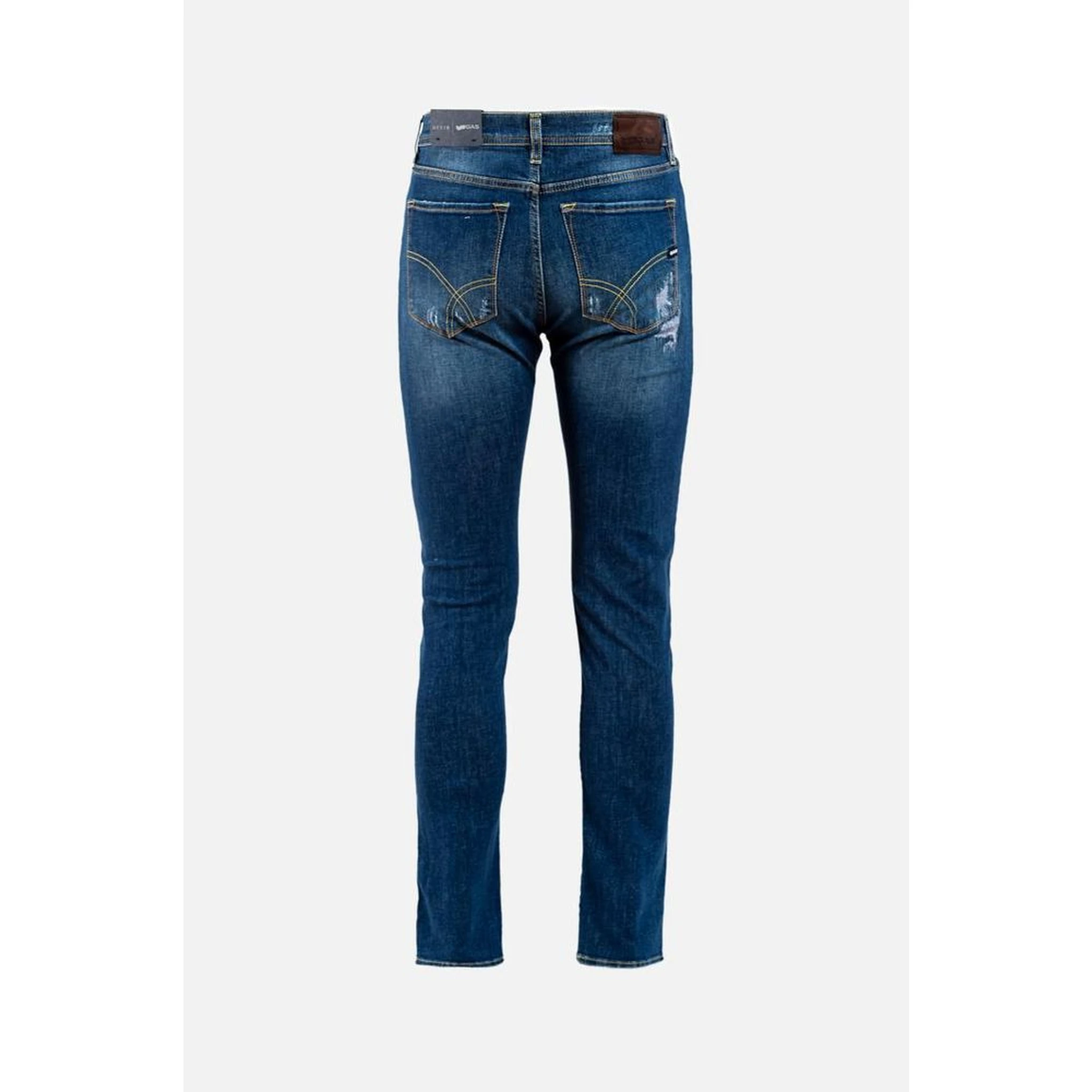 Blue Cotton Slim Fit Jeans