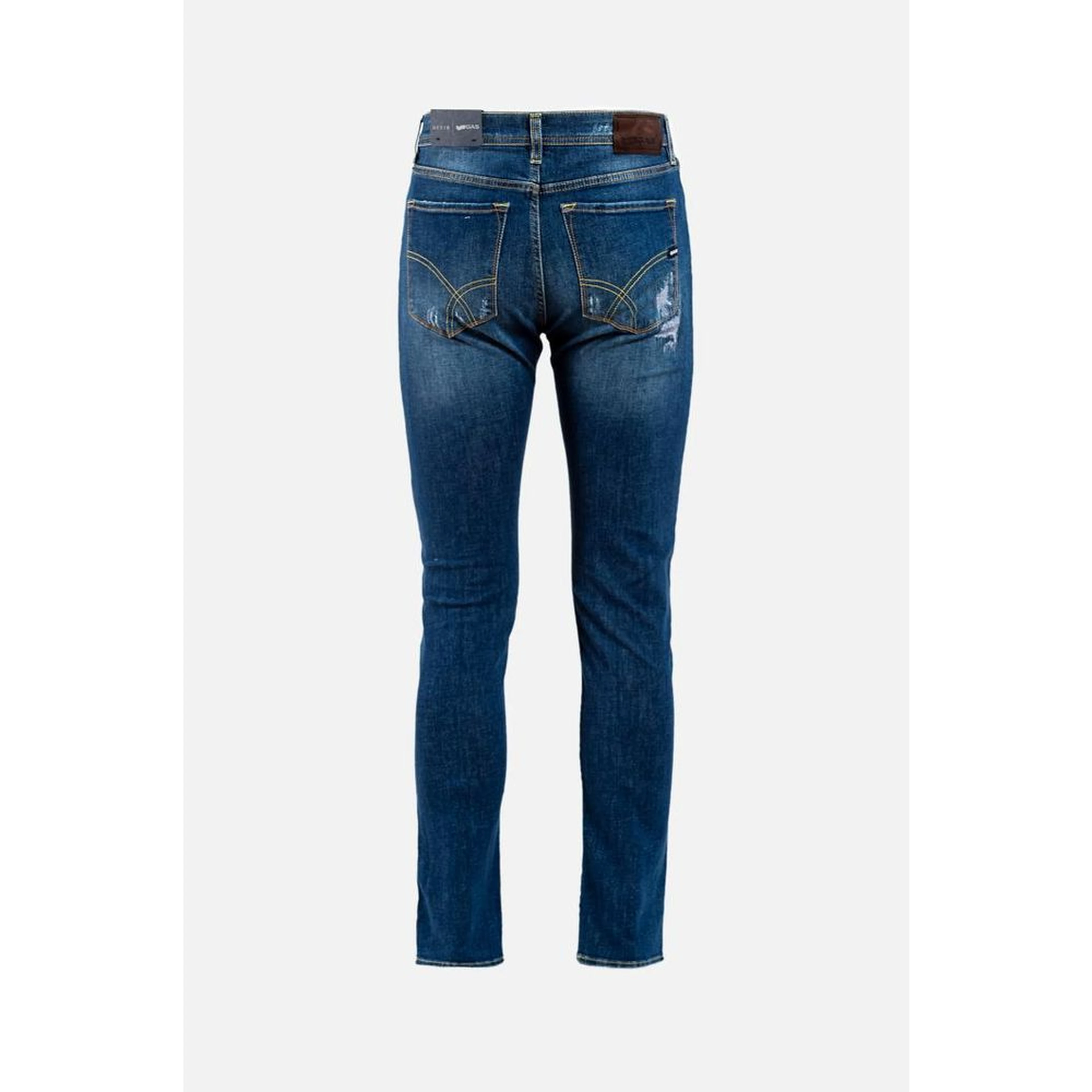 Blue Cotton Slim Fit Jeans
