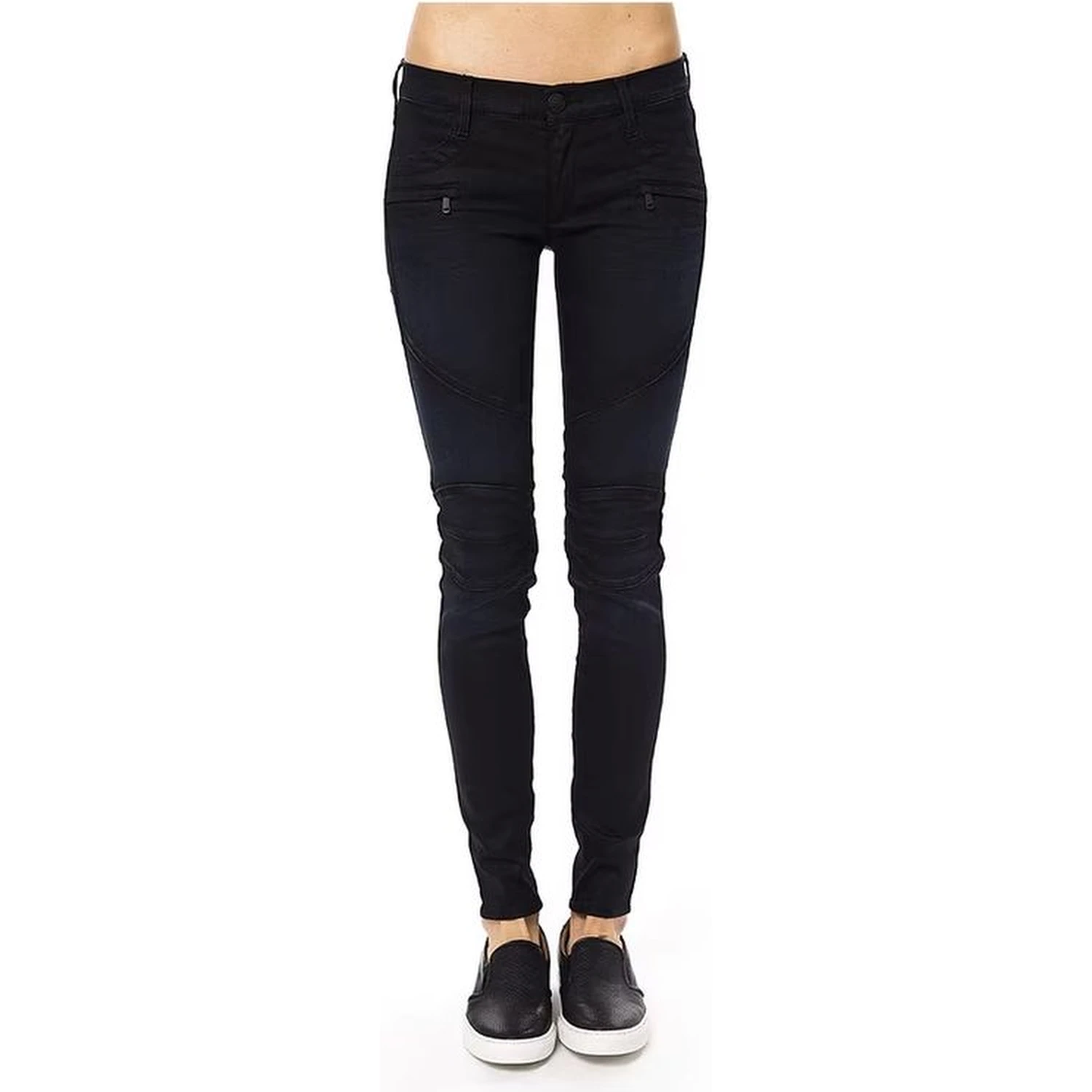 Blue Cotton Skinny Jeans