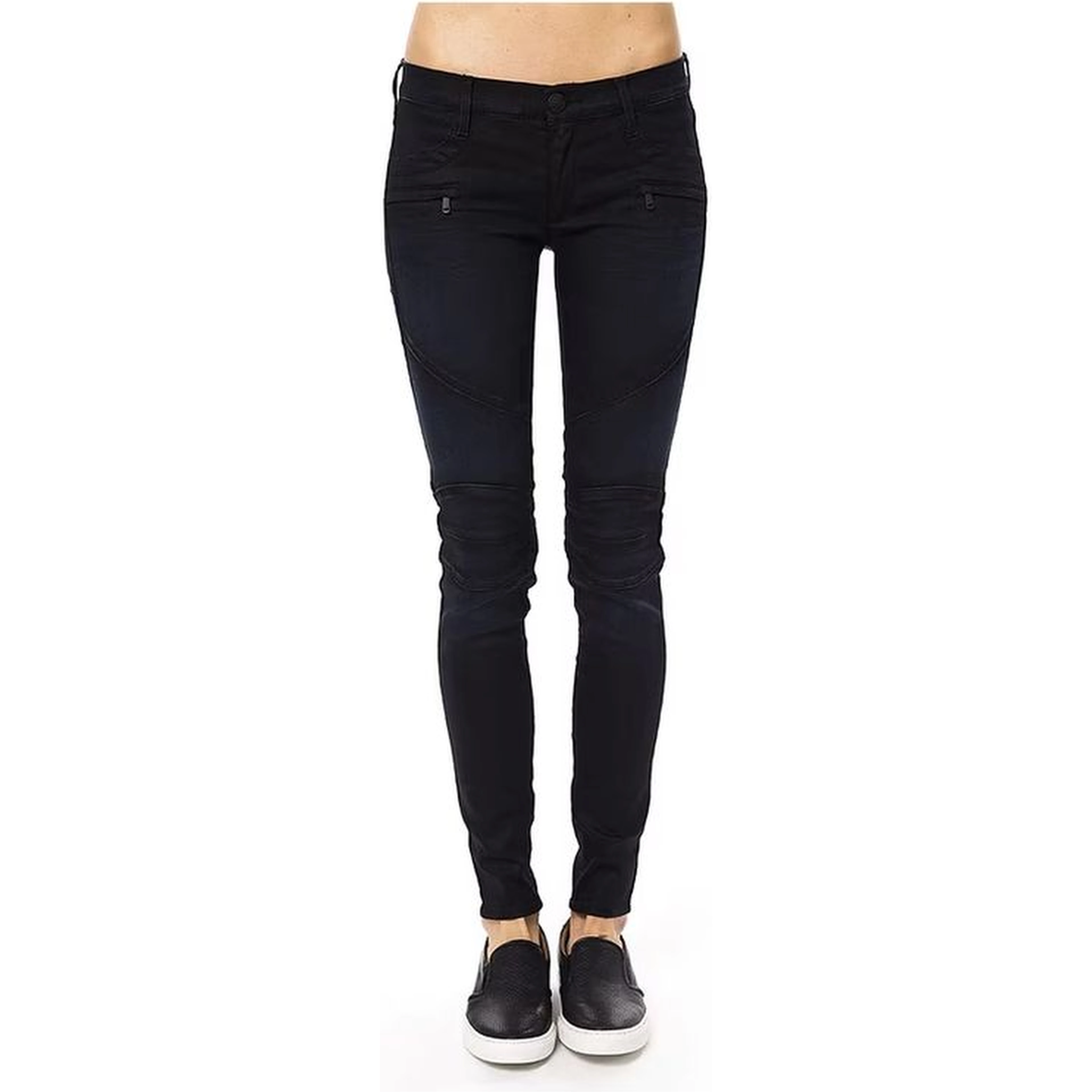 Blue Cotton Skinny Jeans