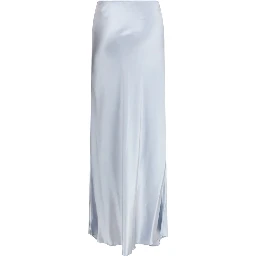Light Blue Viscose Long Skirt