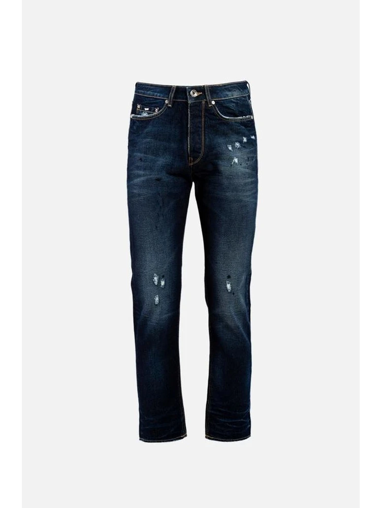 Blue Cotton Jeans Denim