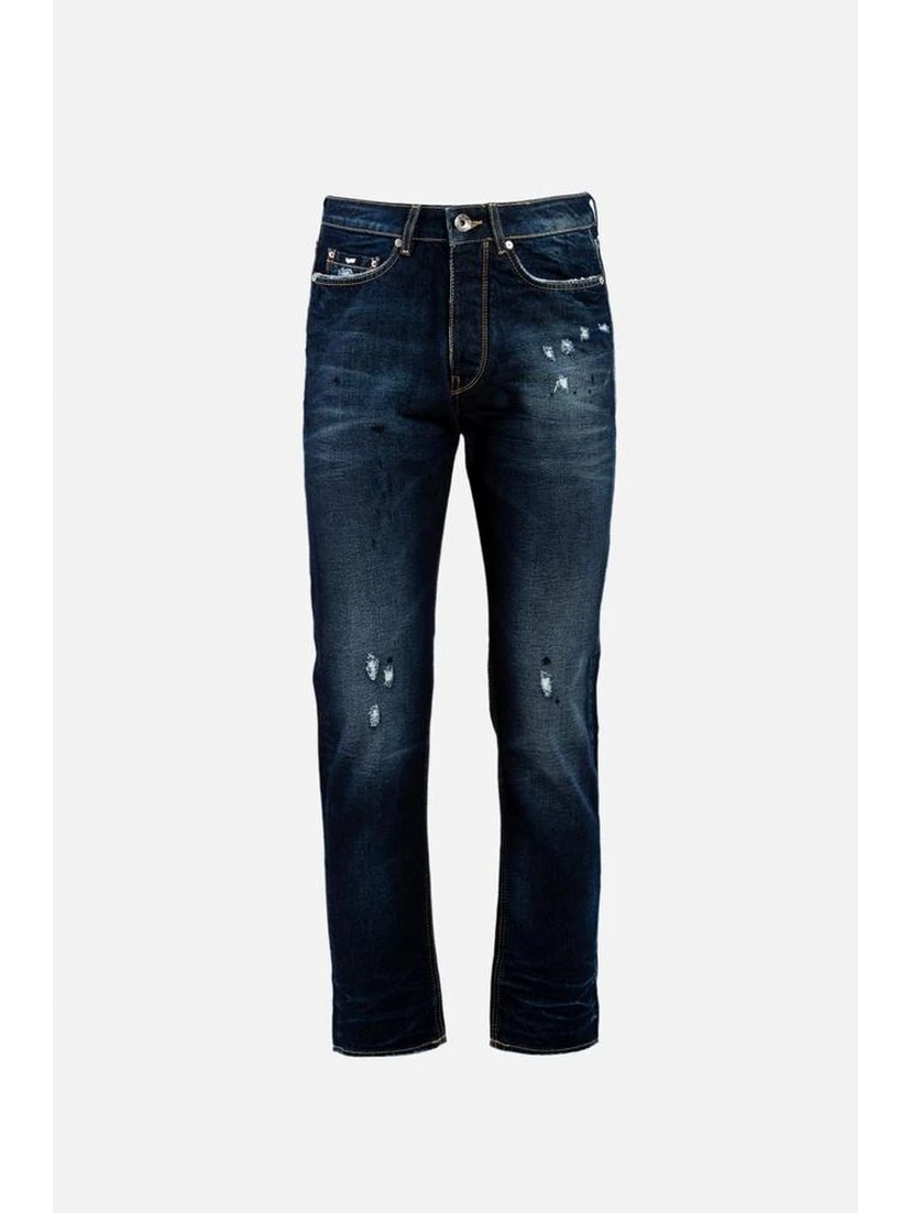 Blue Cotton Jeans Denim