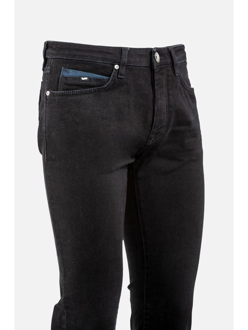Black Cotton Jeans Denim