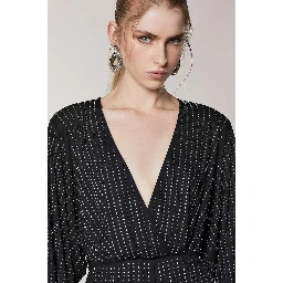 Black Polyester Jumpsuit