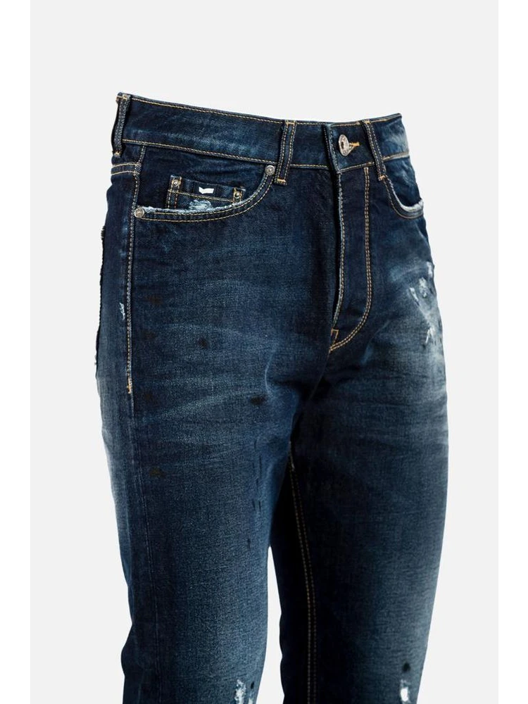 Blue Cotton Jeans Denim alternative