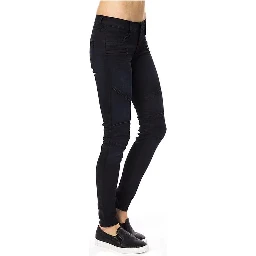 Blue Cotton Skinny Jeans