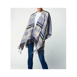 Brown Marabou Poncho