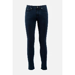 Blue Cotton Slim Fit Jeans