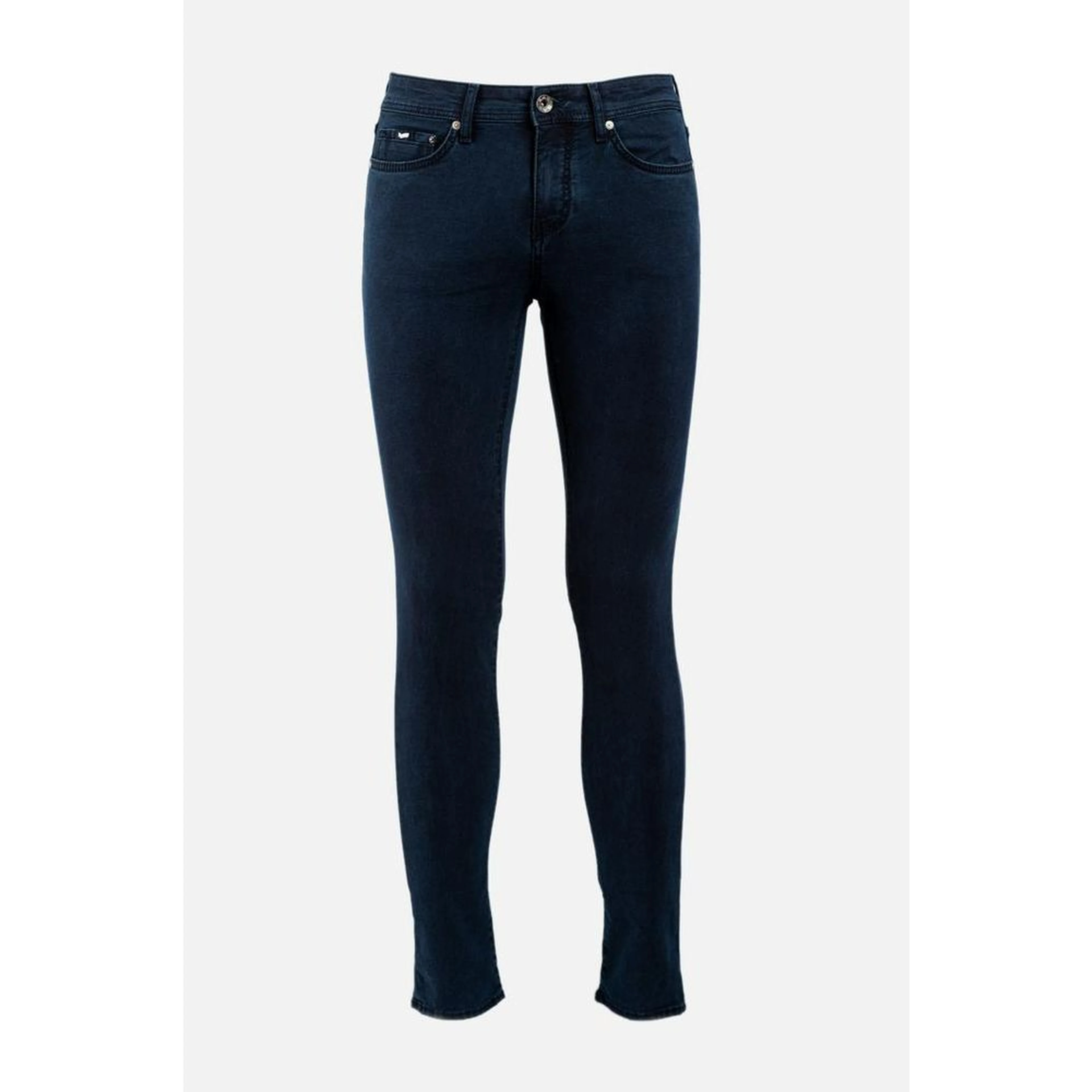 Blue Cotton Slim Fit Jeans