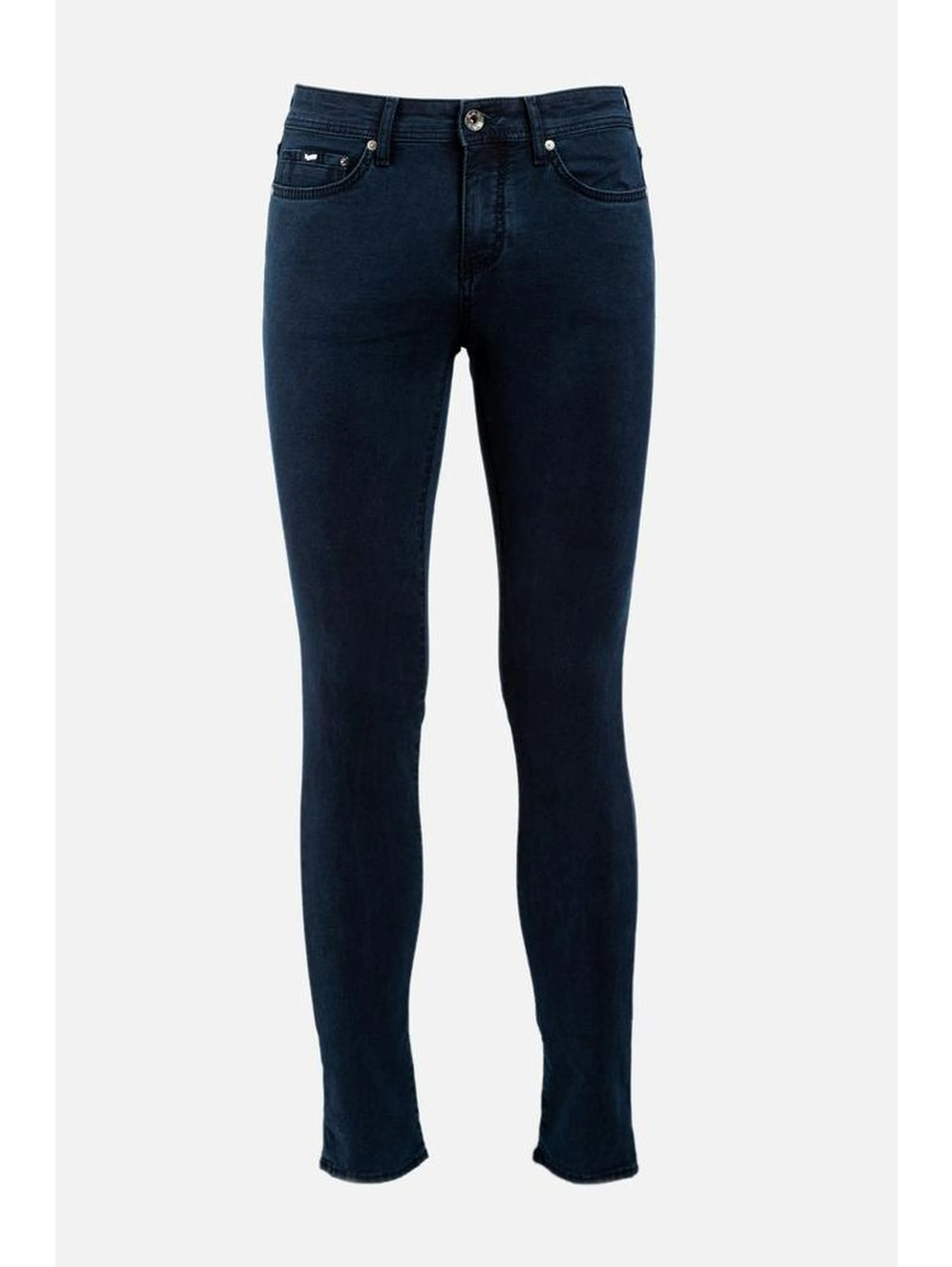 Blue Cotton Slim Fit Jeans