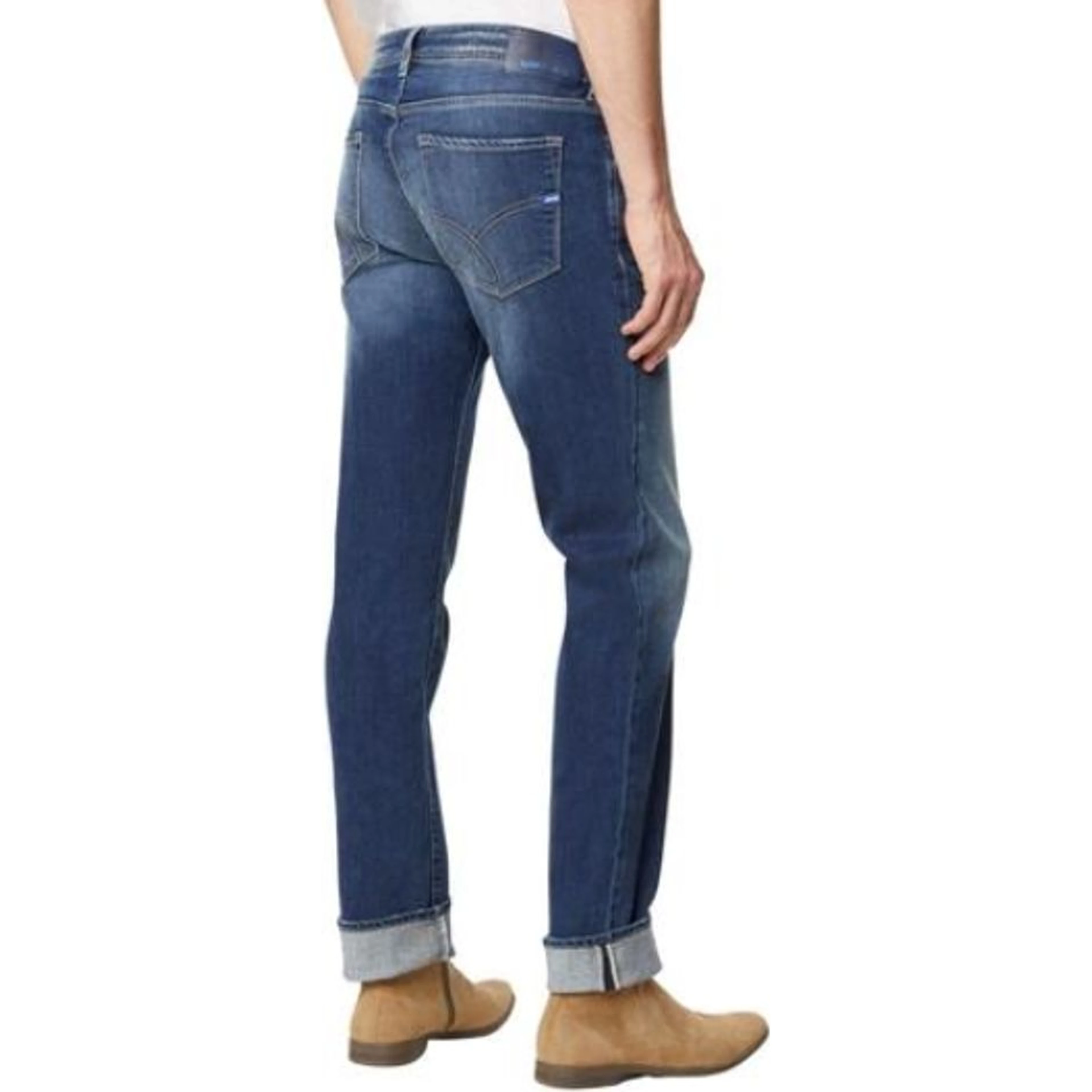 Blue Cotton Slim Fit Jeans