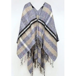 Brown Marabou Poncho