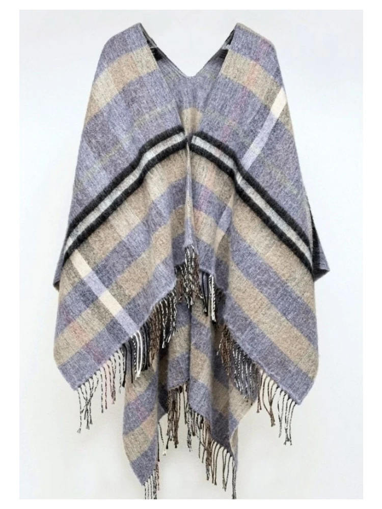 Brown Marabou Poncho alternative