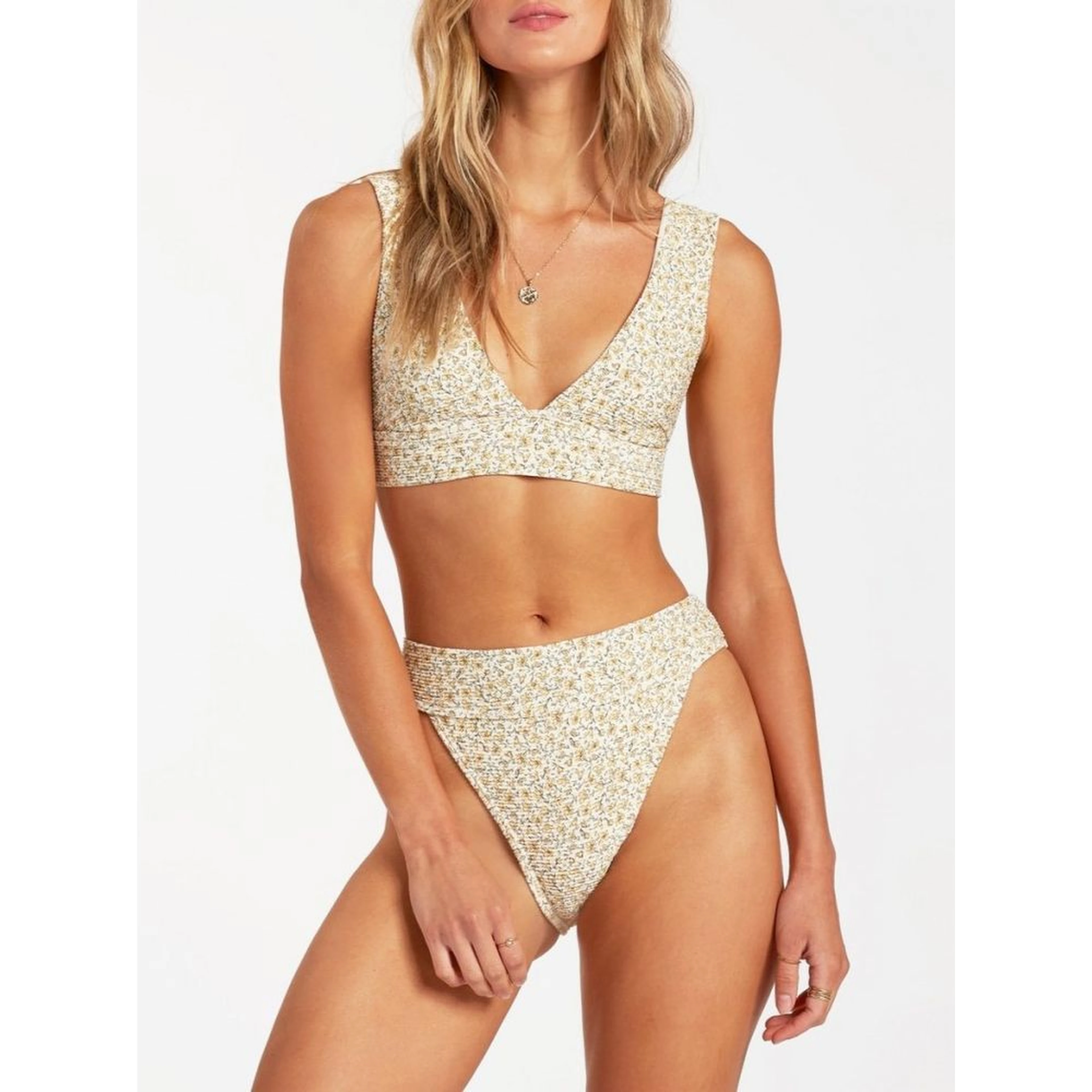 Beige Polyester Swim Shorts