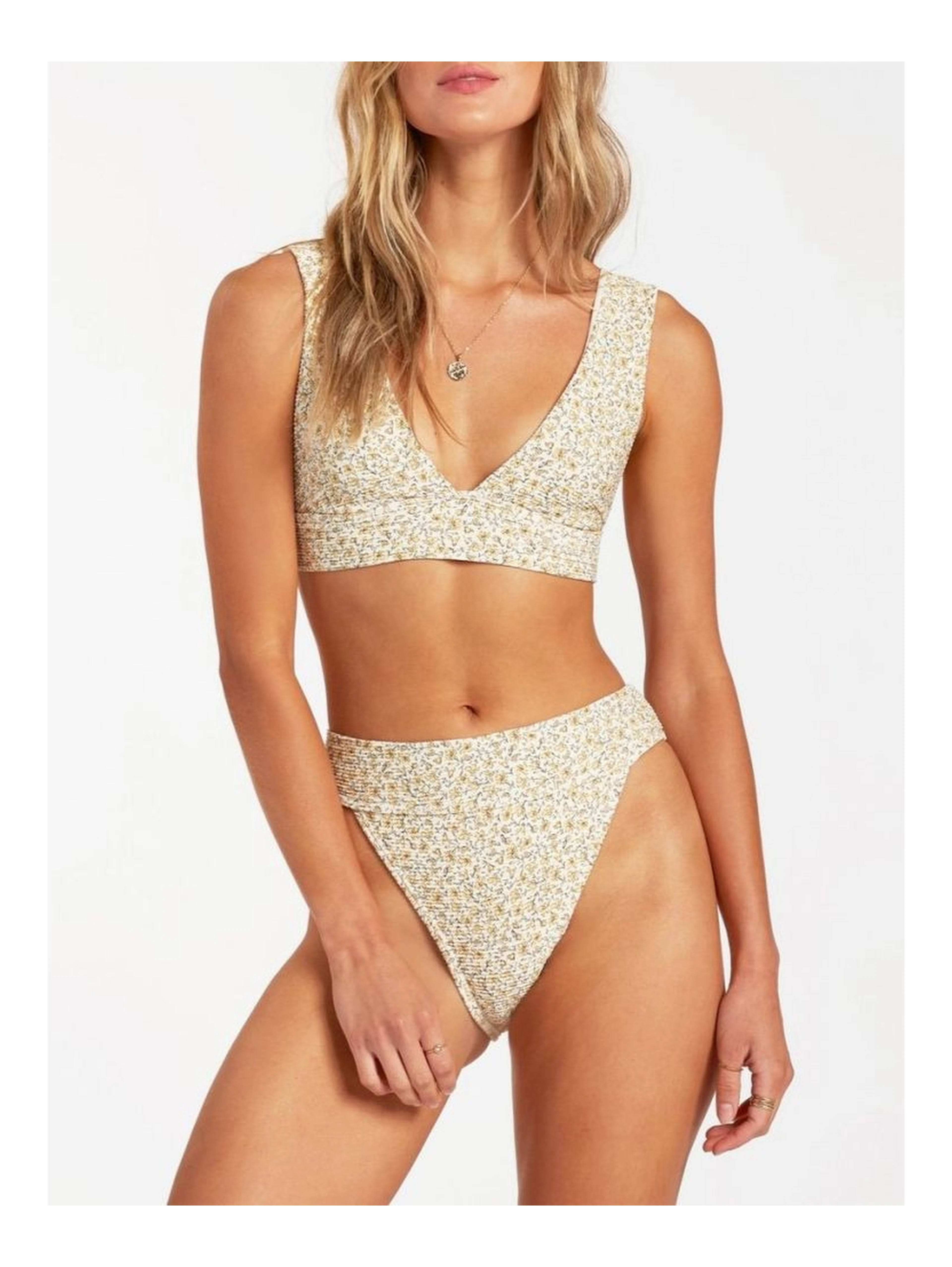 Beige Polyester Swim Shorts