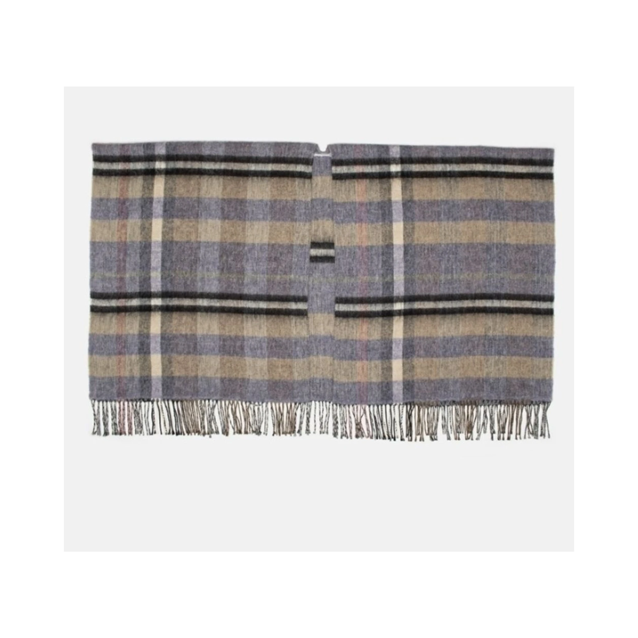 Brown Marabou Poncho