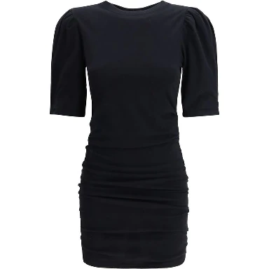 Black Cotton Casual Dress