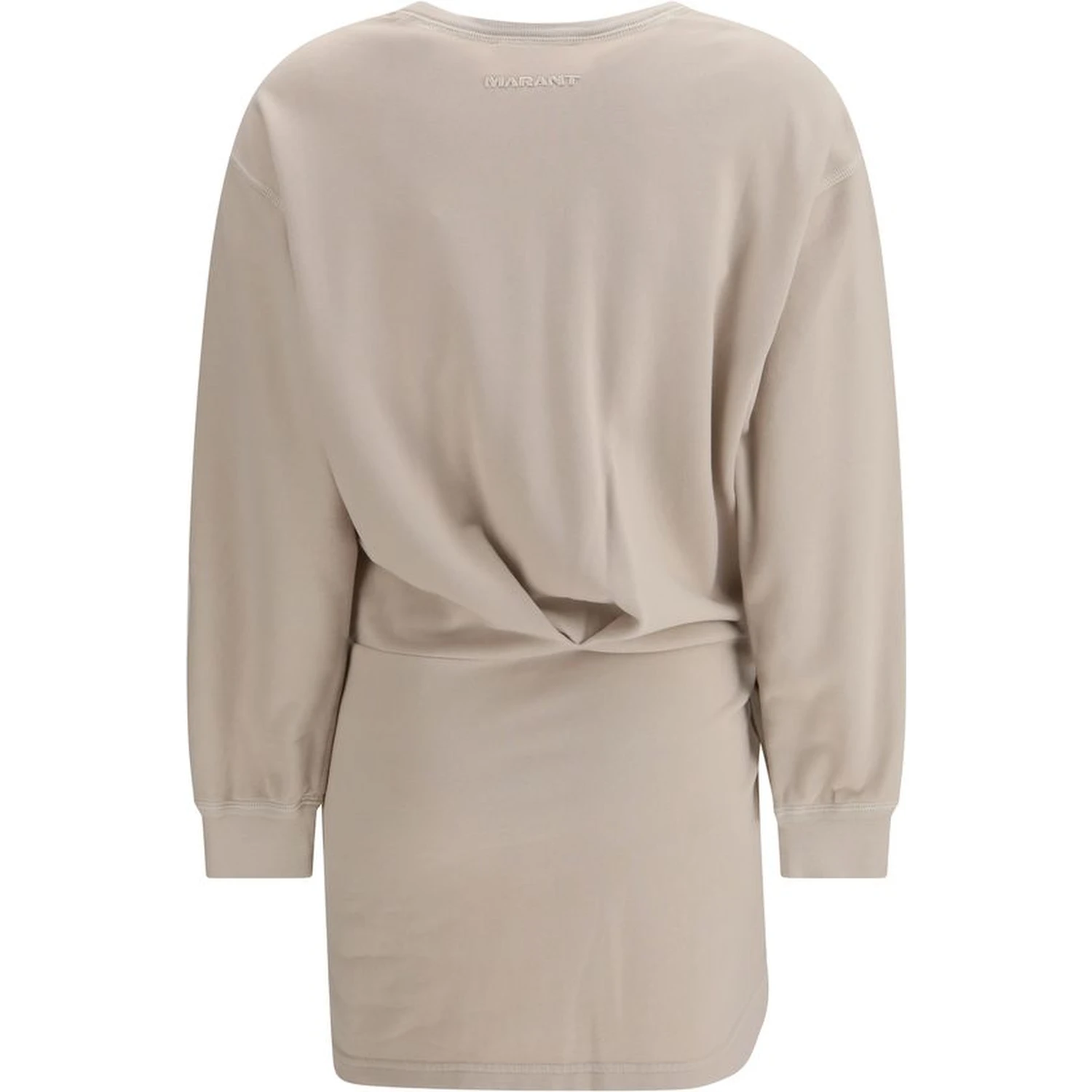 Beige Cotton Casual Dress