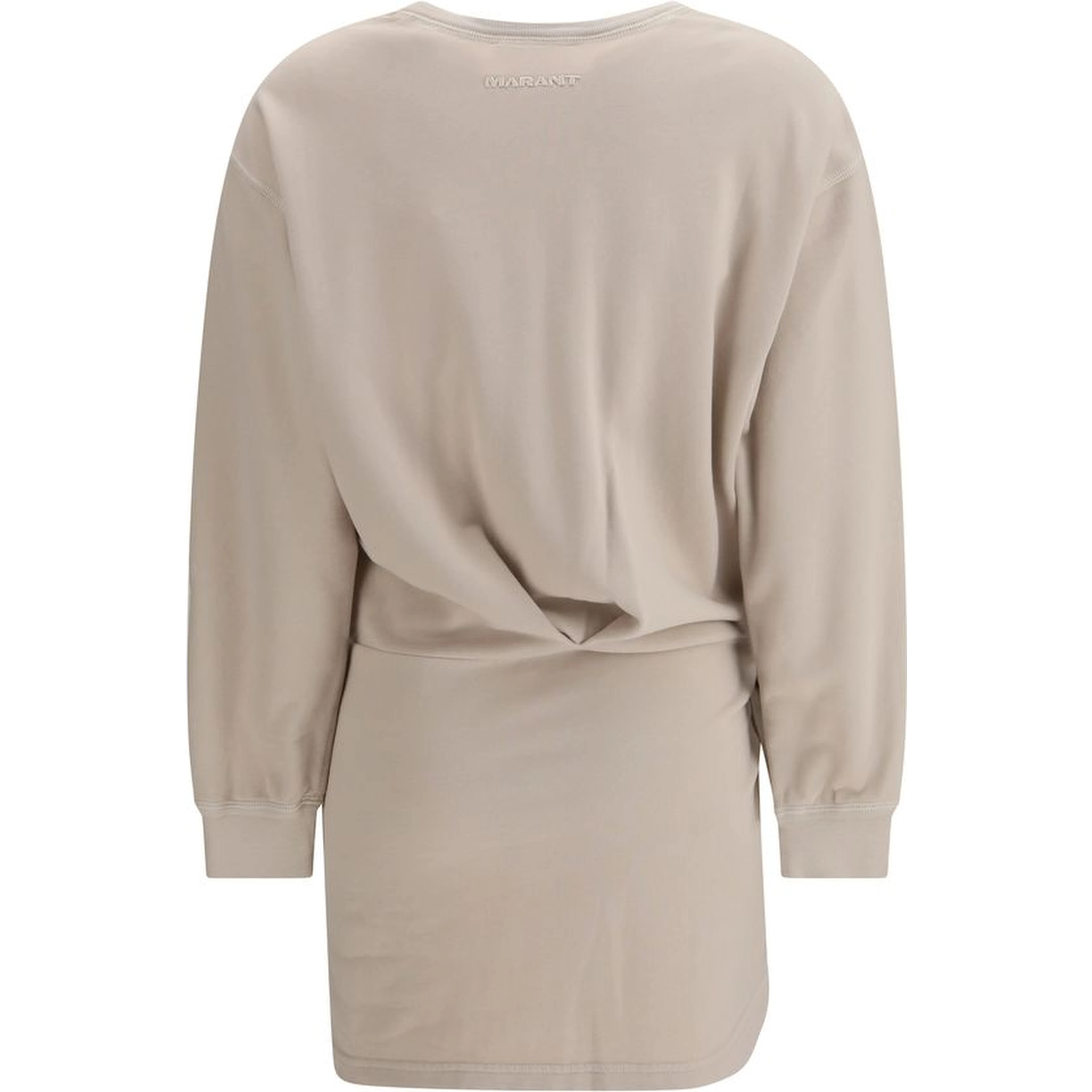 Beige Cotton Casual Dress