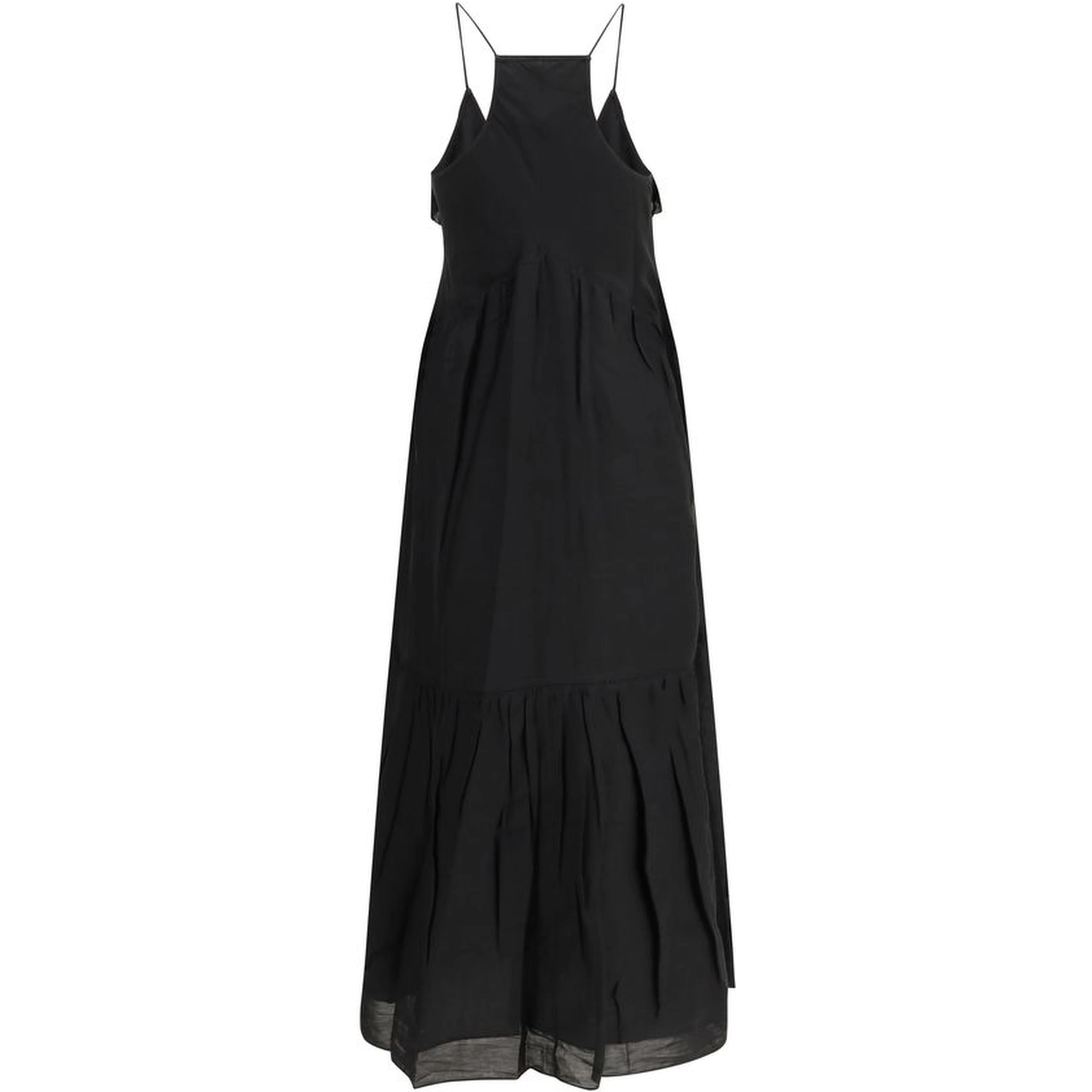 Black Cotton Casual Dress