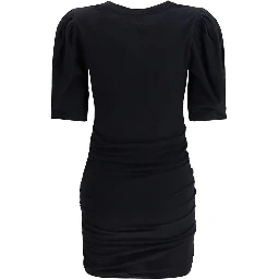Black Cotton Casual Dress