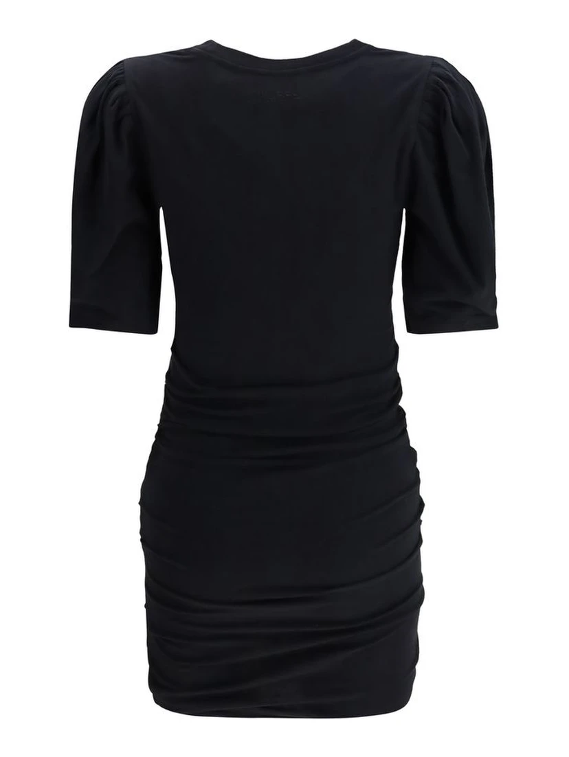 Black Cotton Casual Dress