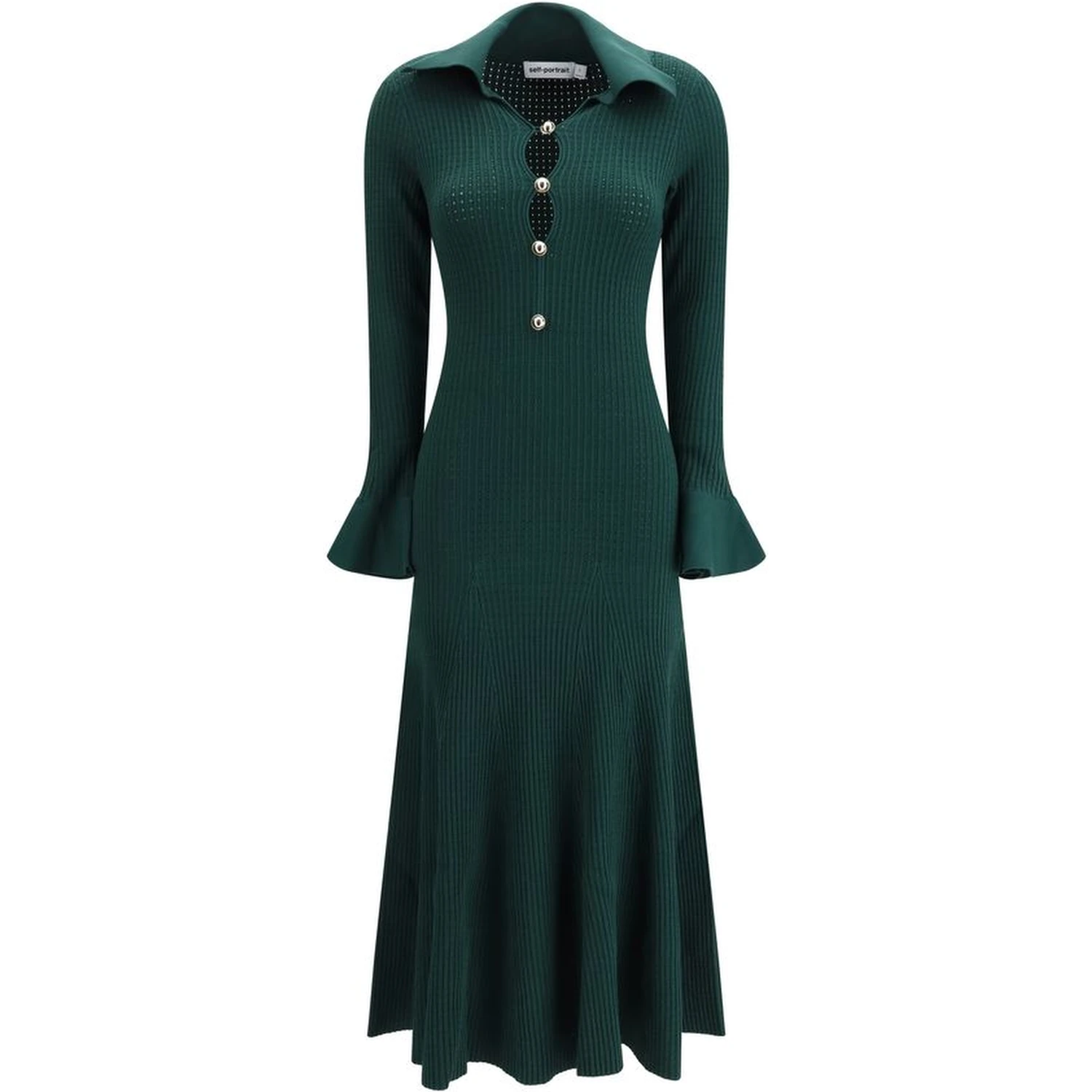Bicolor Viscose Casual Dress
